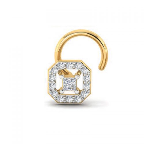 Glimmering Diamond Nosepin Shree Balaji Diamond