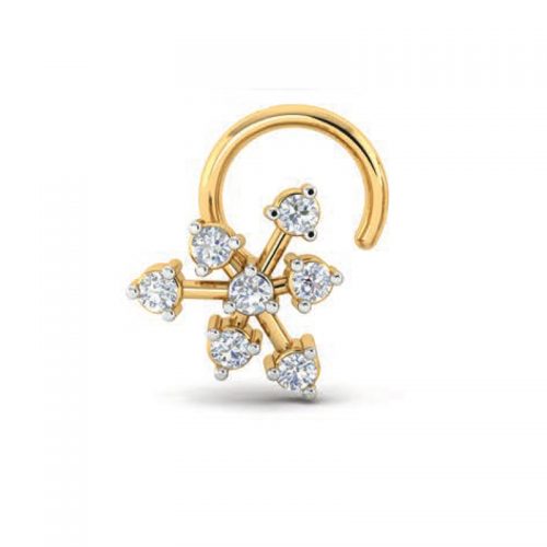 Exquisite Diamond Nosepin Shree Balaji Diamond