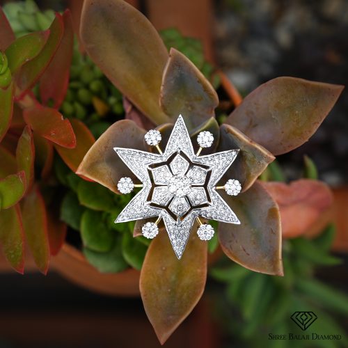 Bloom Star Brooch Shree Balaji Diamond