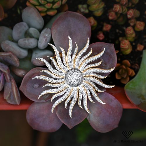 Sunshine Brooch Shree Balaji Diamond