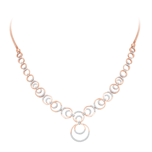 Interlinked Loop Diamond Necklace Shree Balaji Diamond