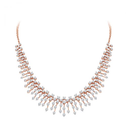 Mimosa Bridal Diamond Necklace Shree Balaji Diamond