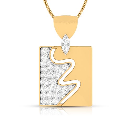 Elliptical Diamond Pendant Shree Balaji Diamond
