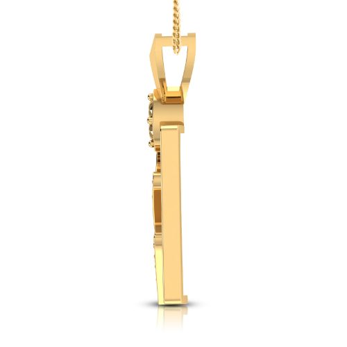 Elliptical Diamond Pendant Shree Balaji Diamond 2