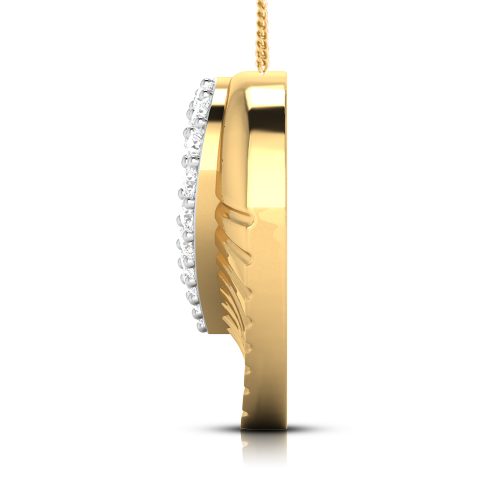 Hollow Heart Diamond Pendant Shree Balaji Diamond 2