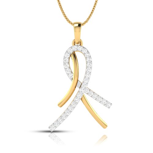 Crescent Diamond Pendant Shree Balaji Diamond