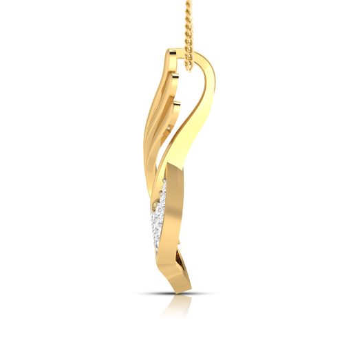 Leafy Diamond Pendant Shree Balaji Diamond 2
