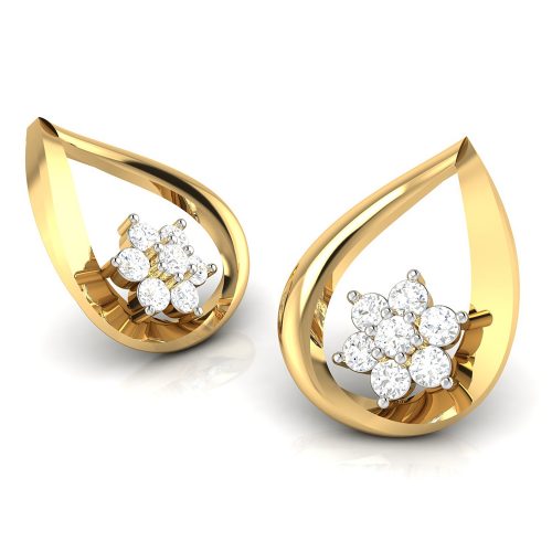 Sleek Diamond Earrings Shree Balaji Diamond 2