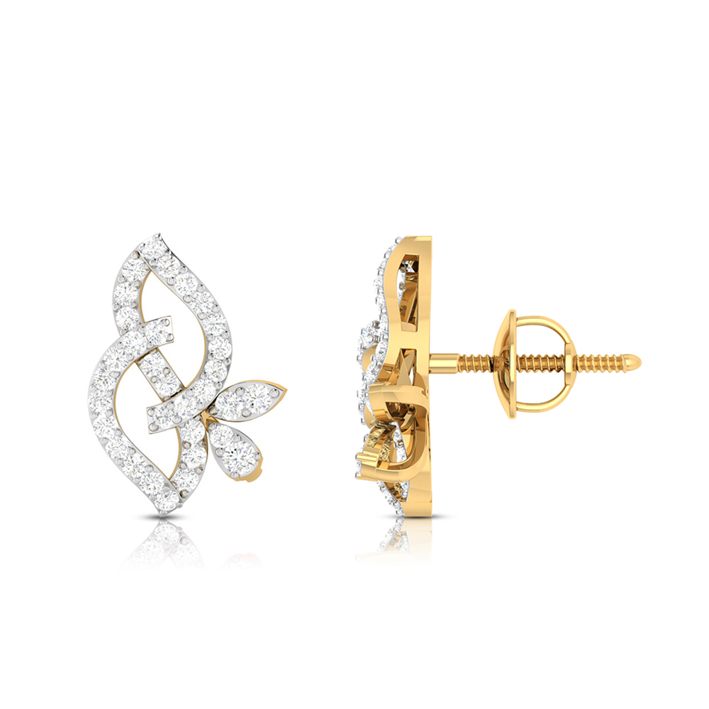 Cluster Diamond Earrings Shree Balaji Diamond 4 Cluster Diamond Earrings Shree Balaji Diamond 4