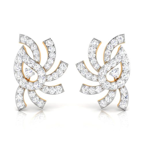 Etheral Spiral Earrings Shree Balaji Diamond