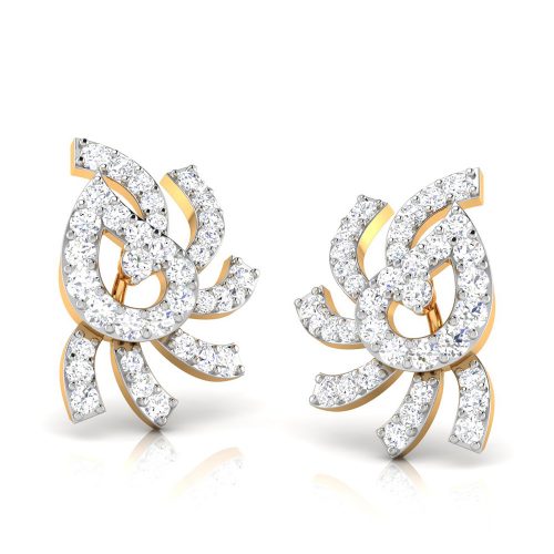 Etheral Spiral Earrings Shree Balaji Diamond 2