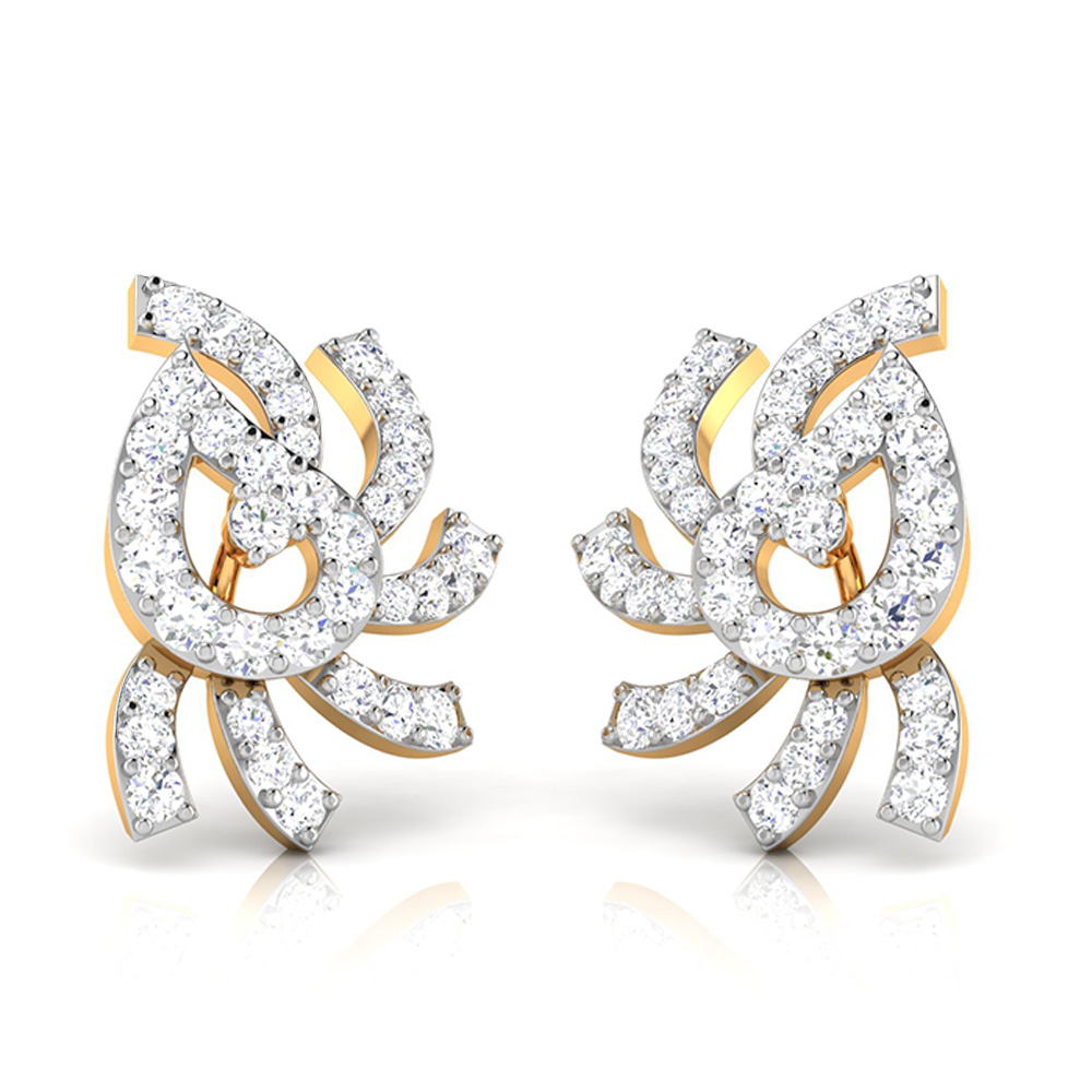 Etheral Spiral Earrings Shree Balaji Diamond 5 Etheral Spiral Earrings Shree Balaji Diamond 5