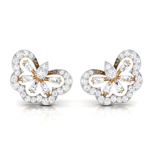 Charming Hex Diamond Earrings Shree Balaji Diamond 2