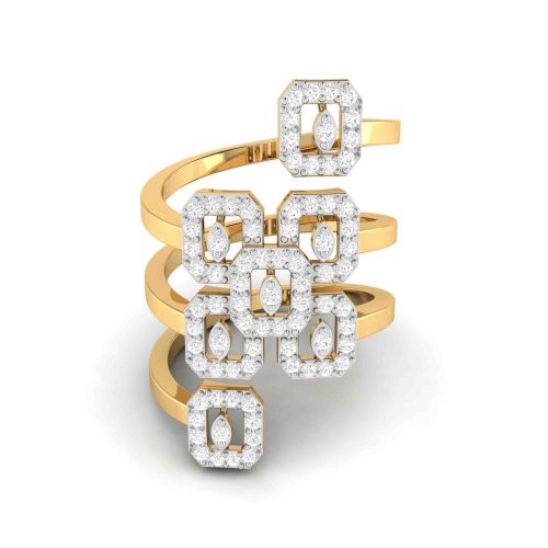 Tri Peridot Diamond Ring Shree Balaji Diamond
