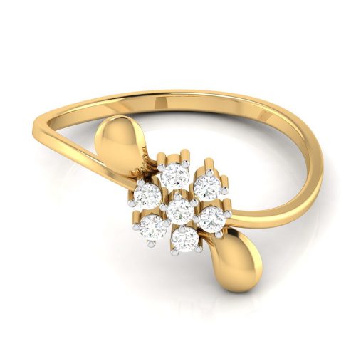 Channel Set Cross Ring Shree Balaji Diamond