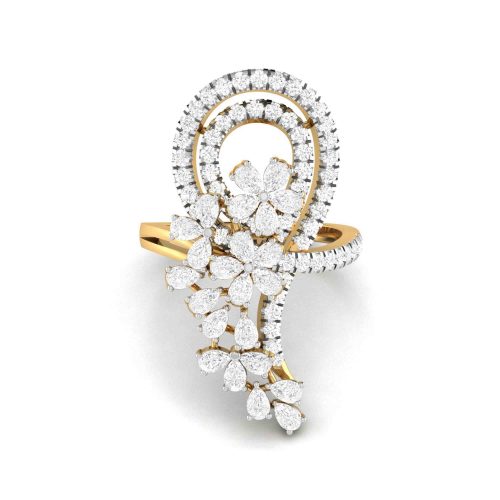 Cartier Floral Diamond Ring Shree Balaji Diamond