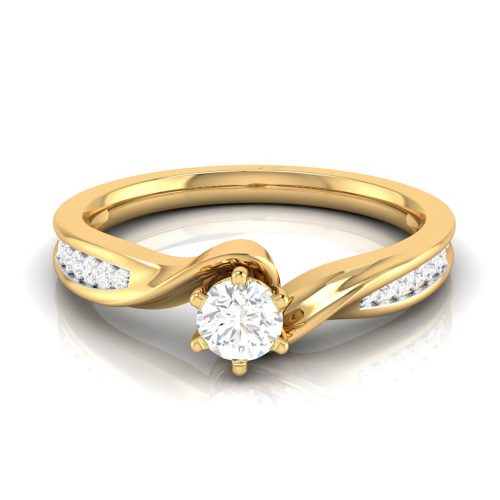 Cluster Solitaire Ring Shree Balaji Diamond