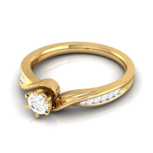 Cluster Solitaire Ring Shree Balaji Diamond 2