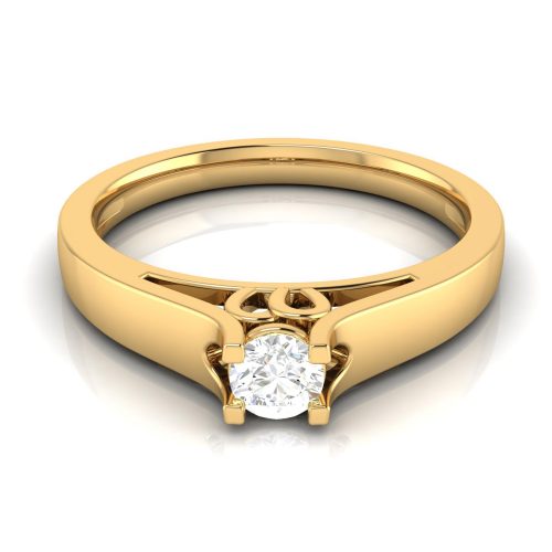 Ornate Solitaire Ring Shree Balaji Diamond
