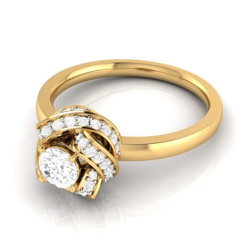 Flower Bud Solitaire Ring Shree Balaji Diamond 2