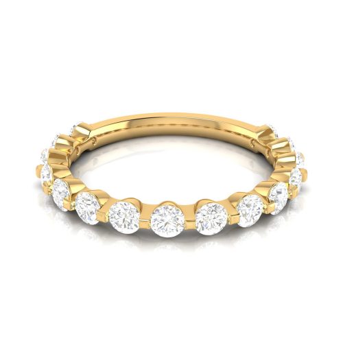Semi Moon Solitaire Ring Shree Balaji Diamond