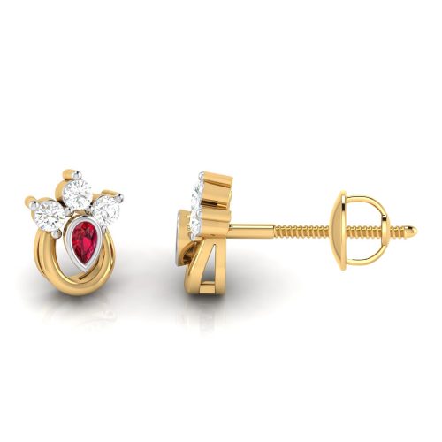 Almond Diamond Earrings Shree Balaji Diamond 2