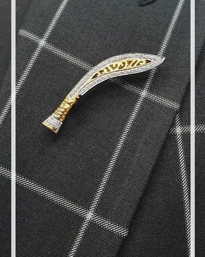 Khukuri Brooch Shree Balaji Diamond