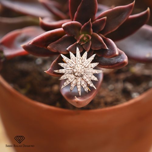 Sun Diamond Brooch Shree Balaji Diamond