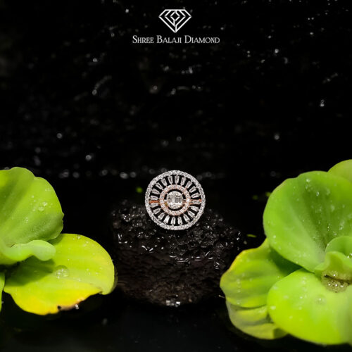Diamond Round Shield Ring Shree Balaji Diamond