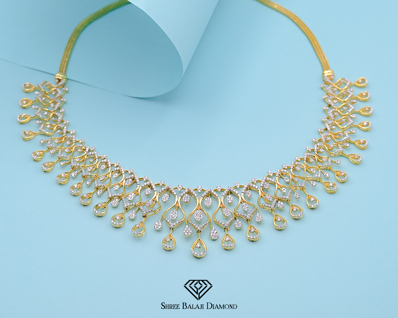 ELEGANT DIAMOND NECKLACE Shree Balaji Diamond ELEGANT DIAMOND NECKLACE Shree Balaji Diamond