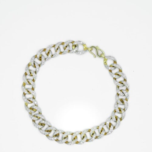Beautiful Curb Link White Gold Bracelet Shree Balaji Diamond