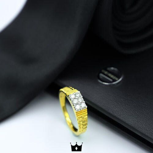 Stunning Geometric Ring Shree Balaji Diamond