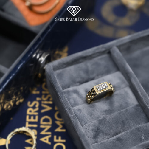 Handsome Mens Ring Shree Balaji Diamond