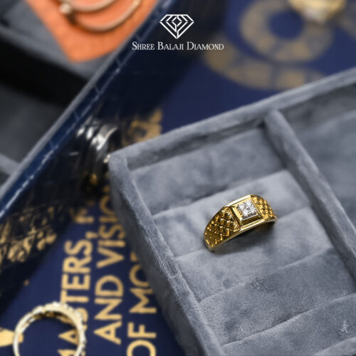 Rectangle Motif Diamond Ring Shree Balaji Diamond