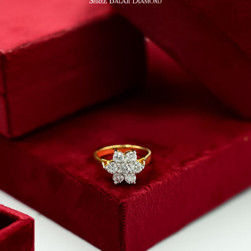 Floral Diamond Ring Shree Balaji Diamond