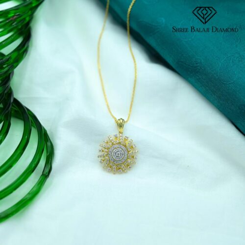 Cog Diamond Pendant Shree Balaji Diamond