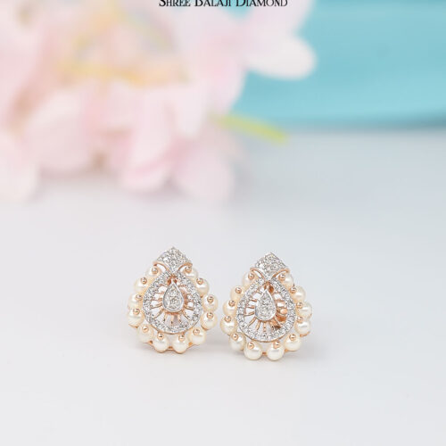 Glittering Diamond Earring Shree Balaji Diamond