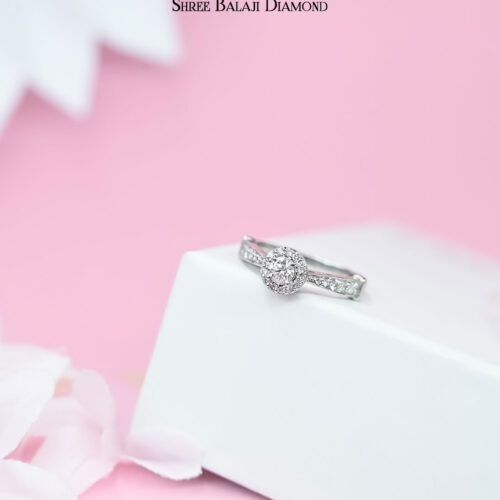 Aqua Solitaire Ring Shree Balaji Diamond