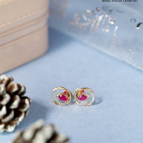 Glamourous Diamond Earrings Shree Balaji Diamond